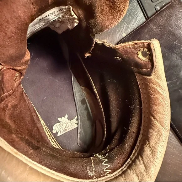 Thorogood Safety Toe American Heritage 6" Crepe Sole Work Boots size 9 2E Steel - Picture 15 of 16